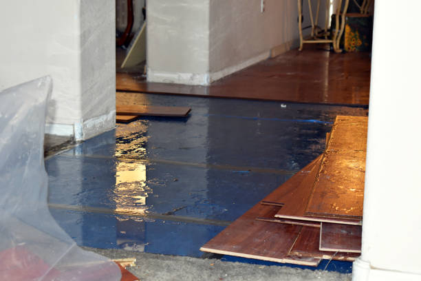 Professional Burst Pipe Cleanup technician working in Wyandanch, NY
